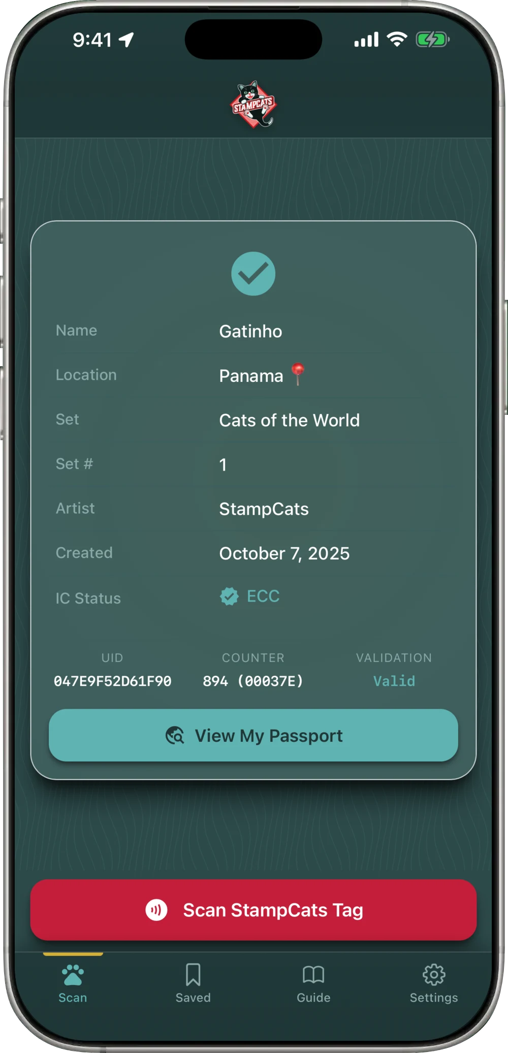 Captura de pantalla 2 de la aplicación StampCats.