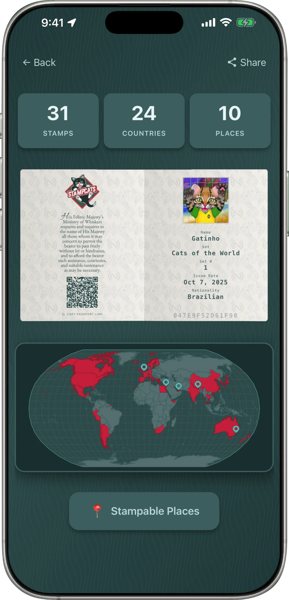 Captura de pantalla 6 de la aplicación StampCats.