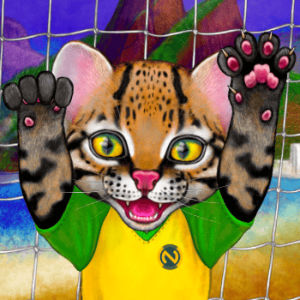 Gatinho, el gato ilustrado de StampCats.